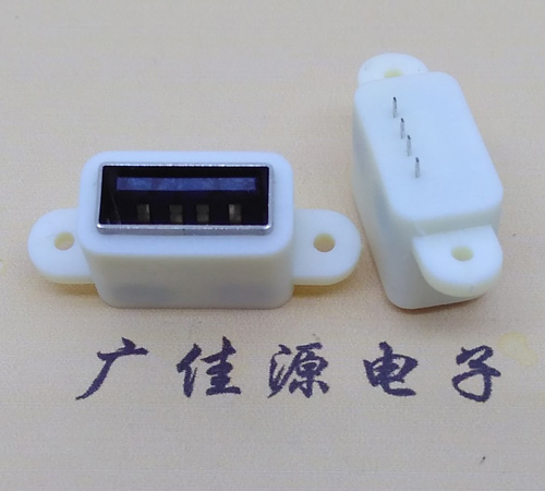 usb 立式母座 180度 帶螺絲孔 防水IP67級