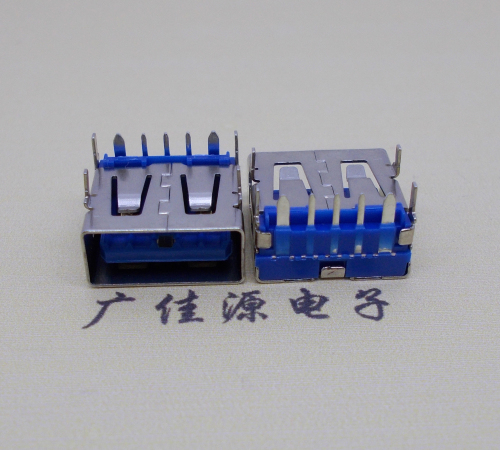  USB5安大電流母座 OPPO藍(lán)色膠芯,快速充電接口